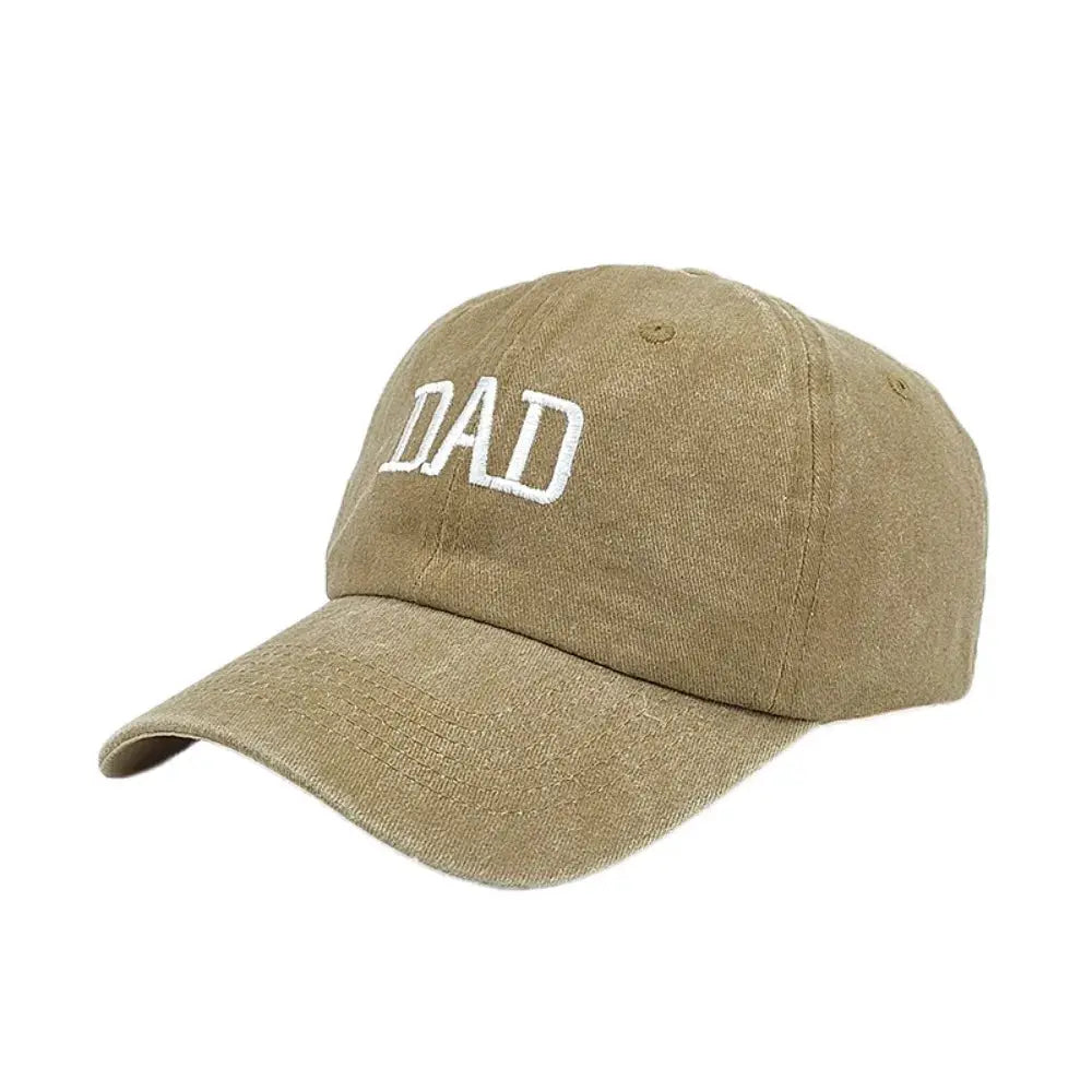 Unisex Cotton Baseball Cap With DAD And MOM Embroidery Sun Hat Breathable Outdoor Snapback