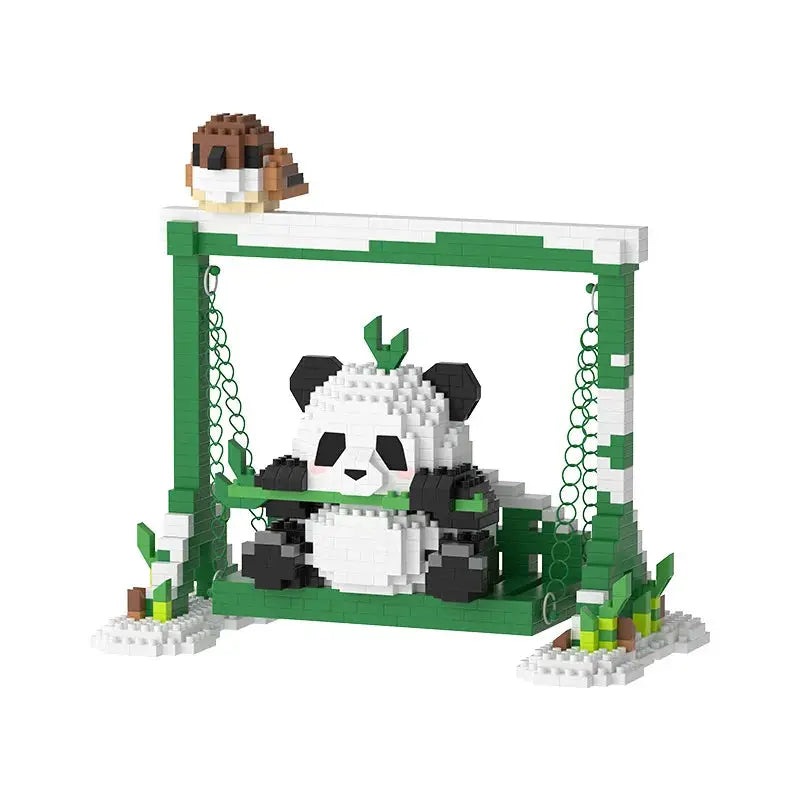 Cute Panda Building Blocks DIY Educational Toy For Ages 14 And Up Ideal Christmas Halloween Thanksgiving Gift