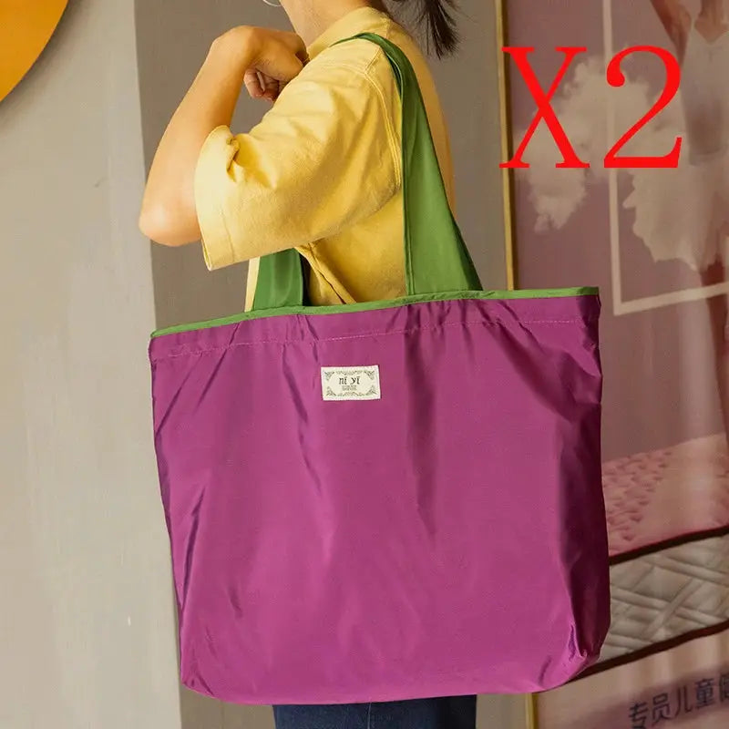 EcoCarry Reusable Shopping Bag Large Capacity Foldable Drawstring Tote Eco Friendly Convenience For Casual Shopping