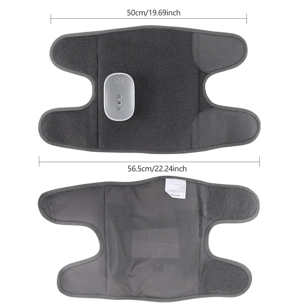 Calf massager wrap by Simples Market, wireless control, 3-mode 360° air compression, black with Velcro straps