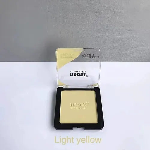 Simples Market artist pastel powder compact in light yellow with clear lid
