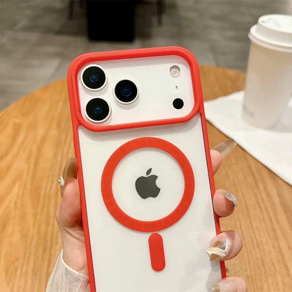 Shockproof MagSafe Magnetic Phone Case Transparent Acrylic Cover For Iphone Models With Shock Protection