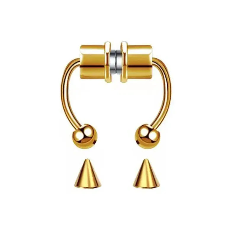 Magnetic Nose Ring Hoop Septum Clip Non Piercing Stainless Steel Hip Hop Punk Fashion Jewelry for Women