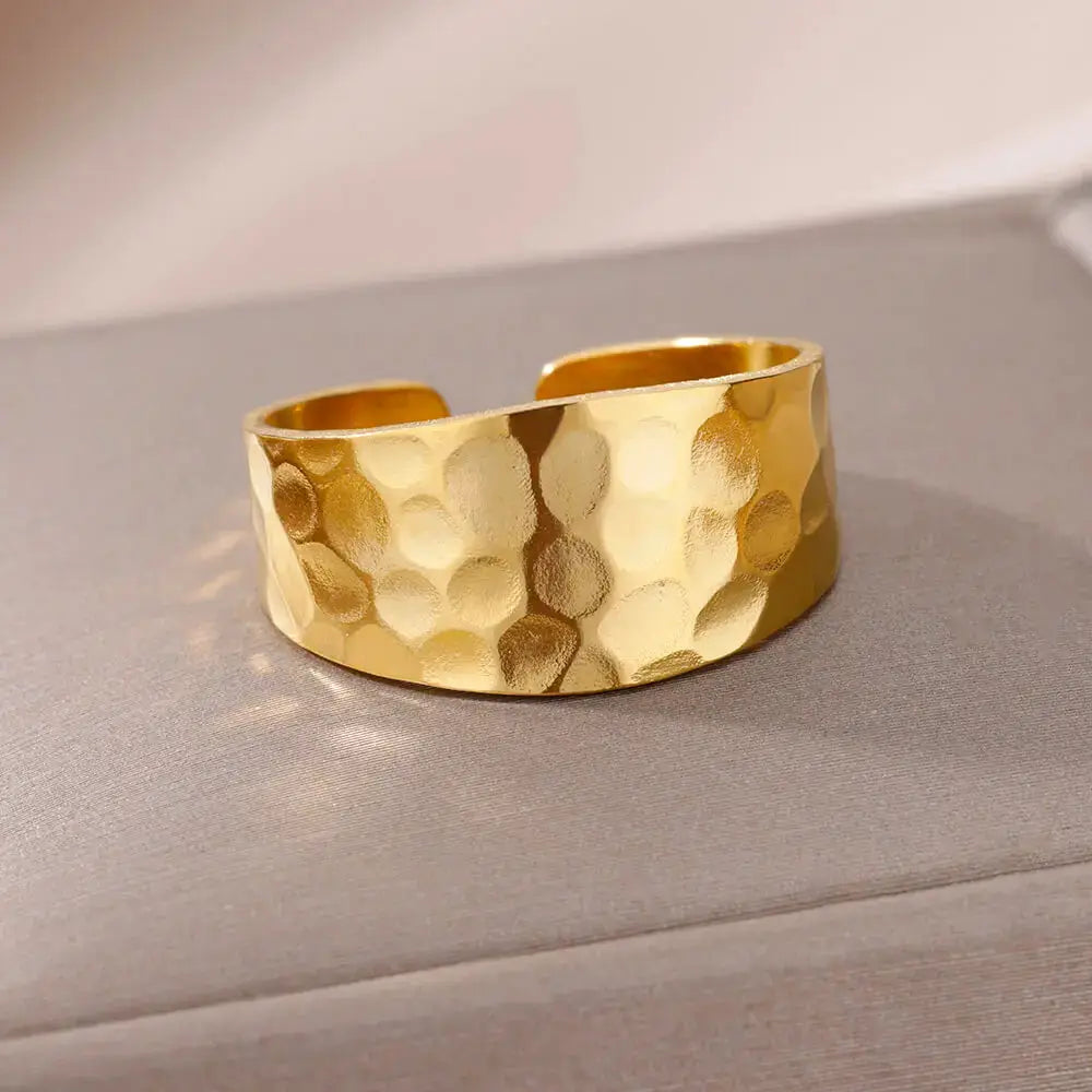 316L Stainless Steel Rings For Women Gold Color Never Fade Luxury Classic Wedding Rings Couple Jewelry Free Shipping