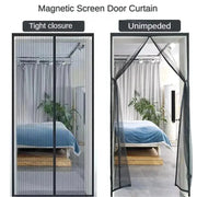 Window Mosquito Curtain Gauze Screen Magnetic Mesh Cover With Magnetic Fastener For Door And Home Ventilation