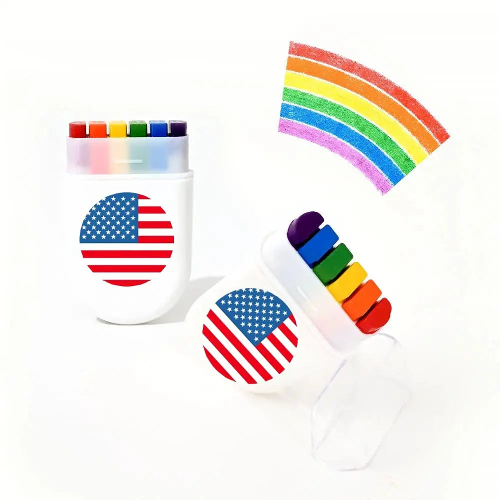 2 Pcs Rainbow Crayon Paint Color Set Oil Pastel Accessories For Birthday Party Christmas Halloween Gift