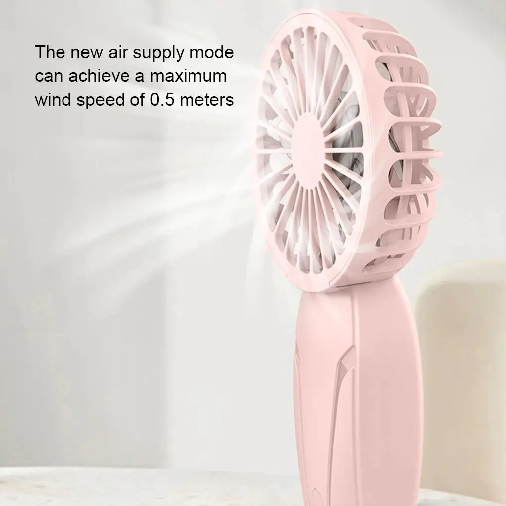 Portable Handheld USB Rechargeable Mini Fan Lightweight ABS On The Go