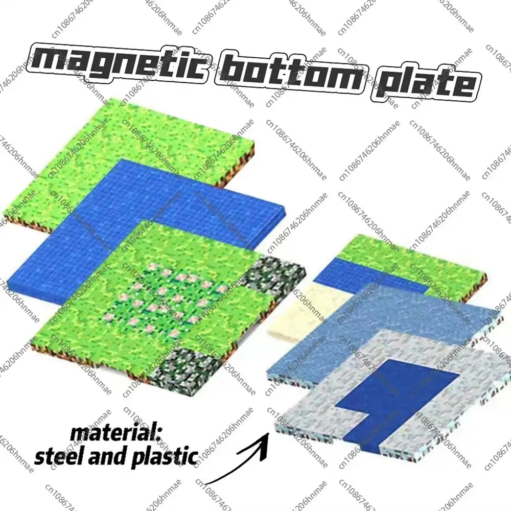 Magnetic Base Plate Variety Pack For Building Blocks Compatible With Most Brands Ages Three And Up DIY Kids Toy