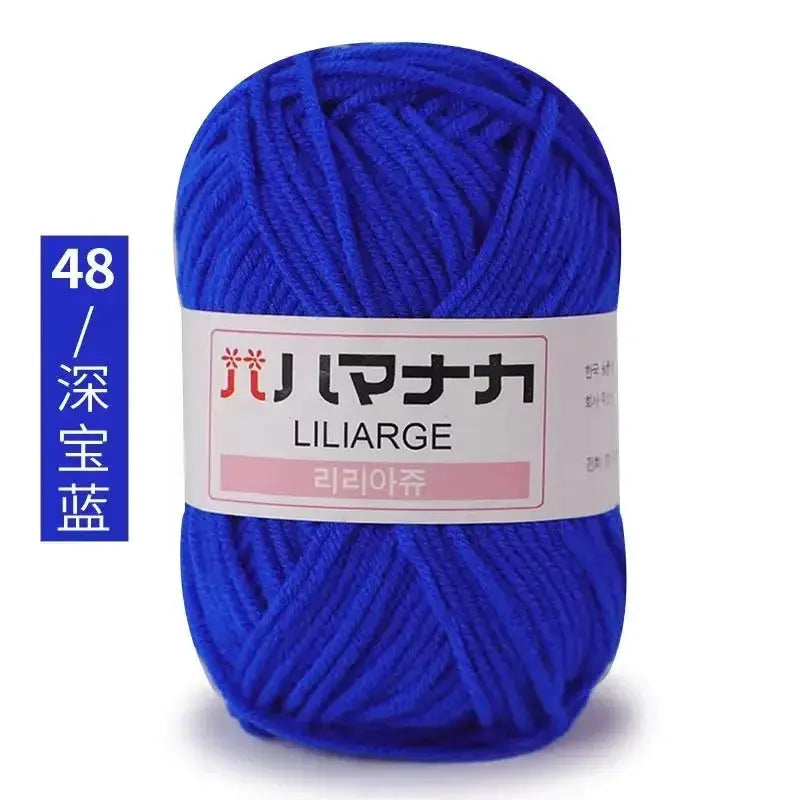 Milk Sweet Soft Cotton Baby Yarn Bamboo Blend Velvet Thick Wool For Hand Knitting And Crochet DIY Sweaters