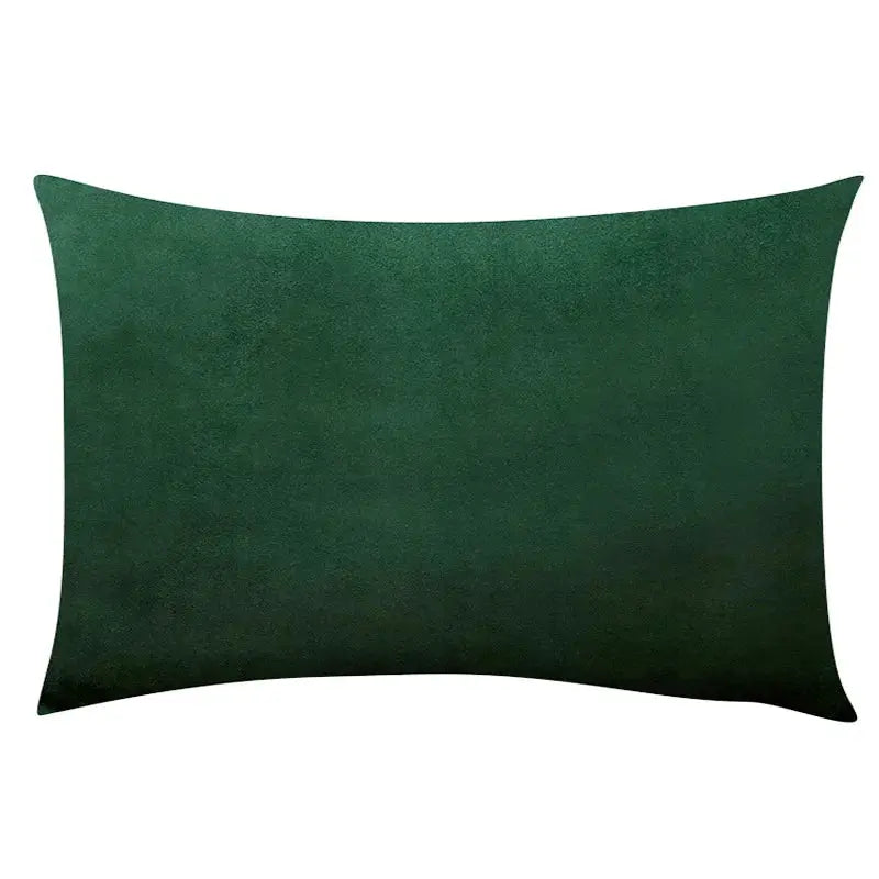 Simples Market soft velvet cushion cover, dark green, 30x50 cm.