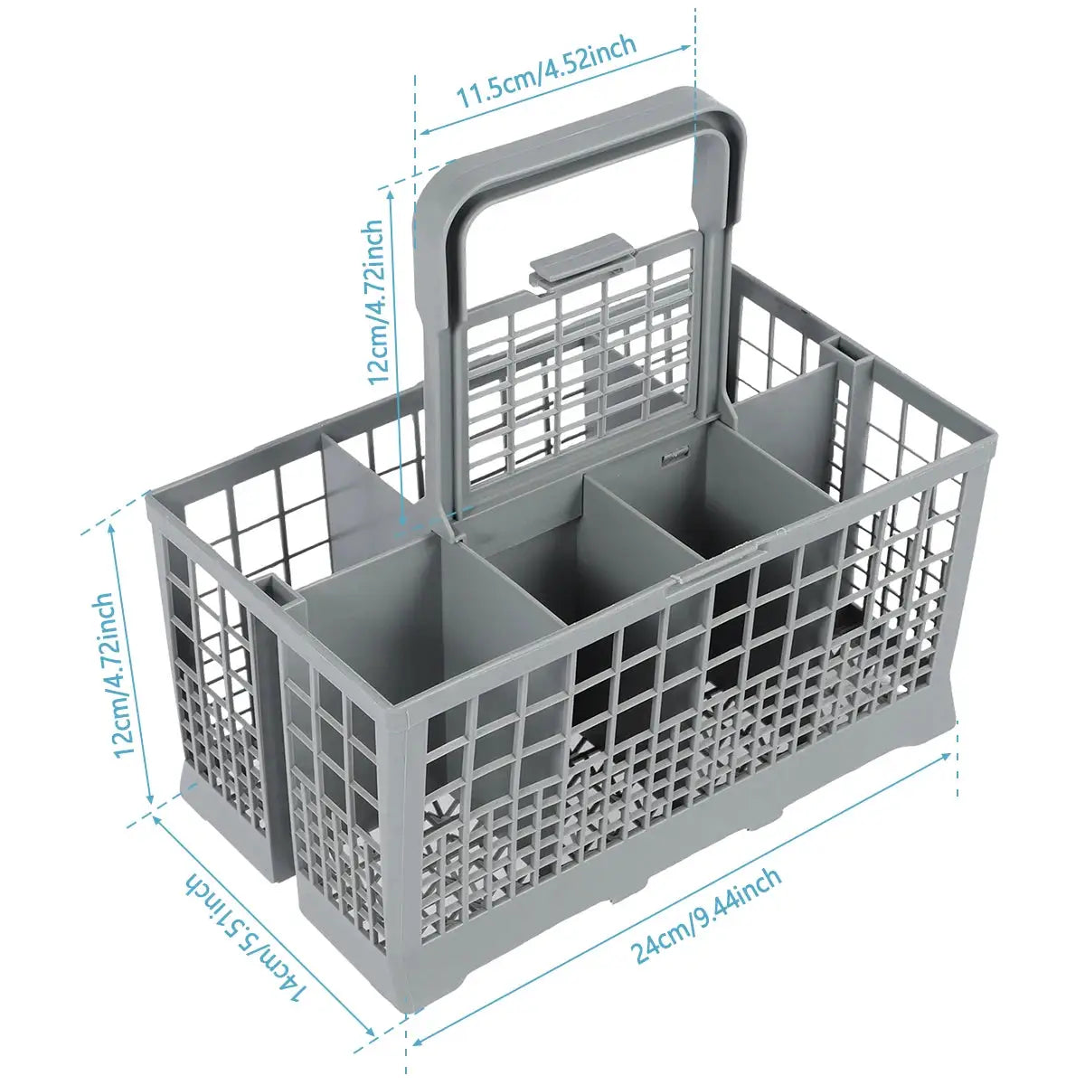 Multifunctional Dishwasher Basket Universal Foldable Cutlery Holder For Knife And Fork Storage