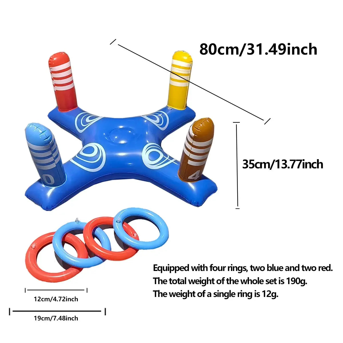 Inflatable Water Basketball Hoop For Pool And Backyard Interactive Fun Durable Outdoor Water Toy