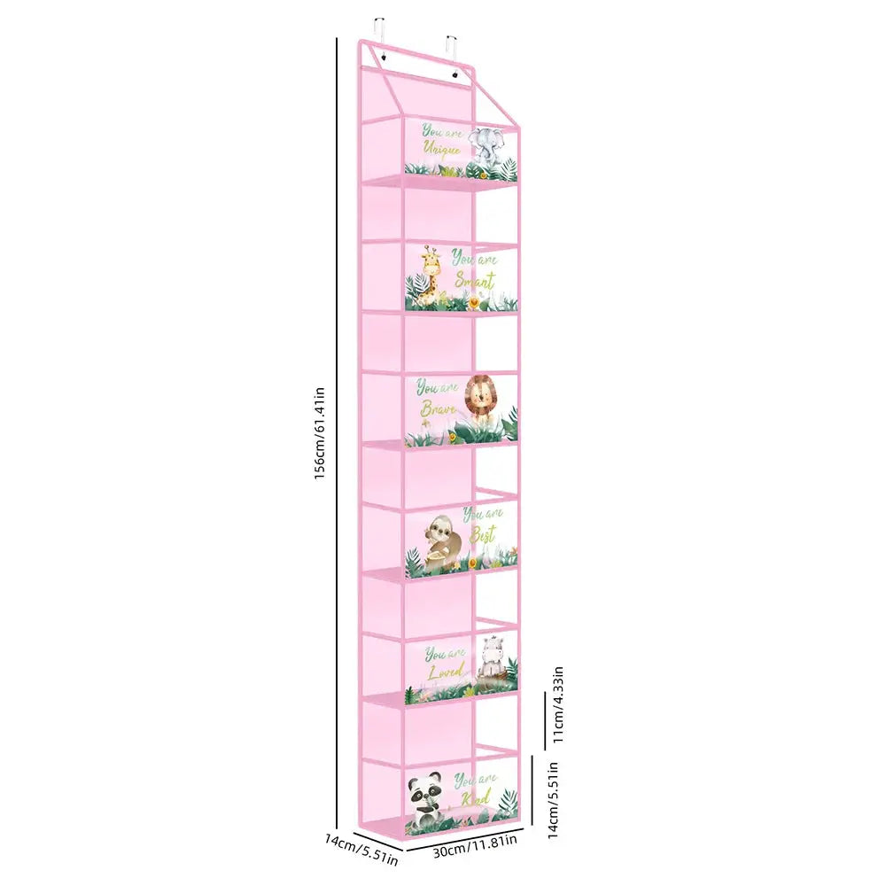 Over the Door Hanging Organizer 4 Or 6 Layer Storage for Cosmetics Nursery Bathroom Closet Bedroom Dorm
