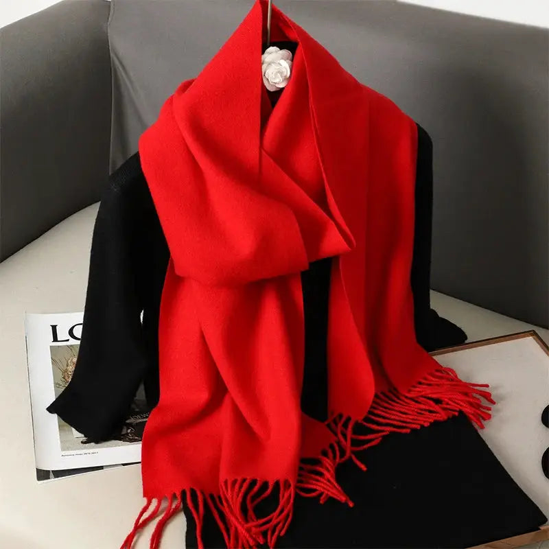 Brand 62 Womens Long Cashmere Blend Winter Scarf Hijab Shawl Wrap For Outdoor Warmth