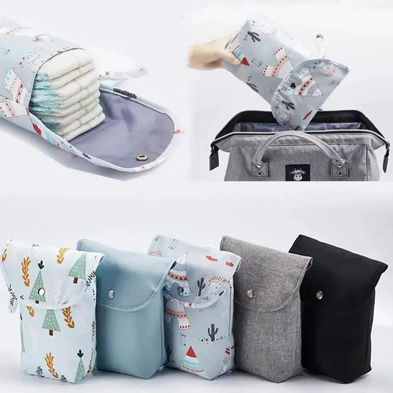Waterproof Diaper Bag With Wet Dry Pack Organizer For Travel Stroller Carry Bag Nappy Mummy Pouch