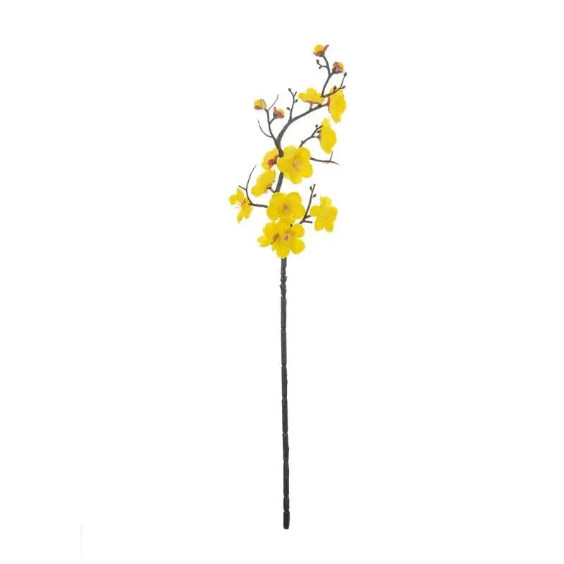 1Pc Artificial Plum Blossom And Peach Branch Silk Flowers For Home Wedding Party Decor And Wreaths