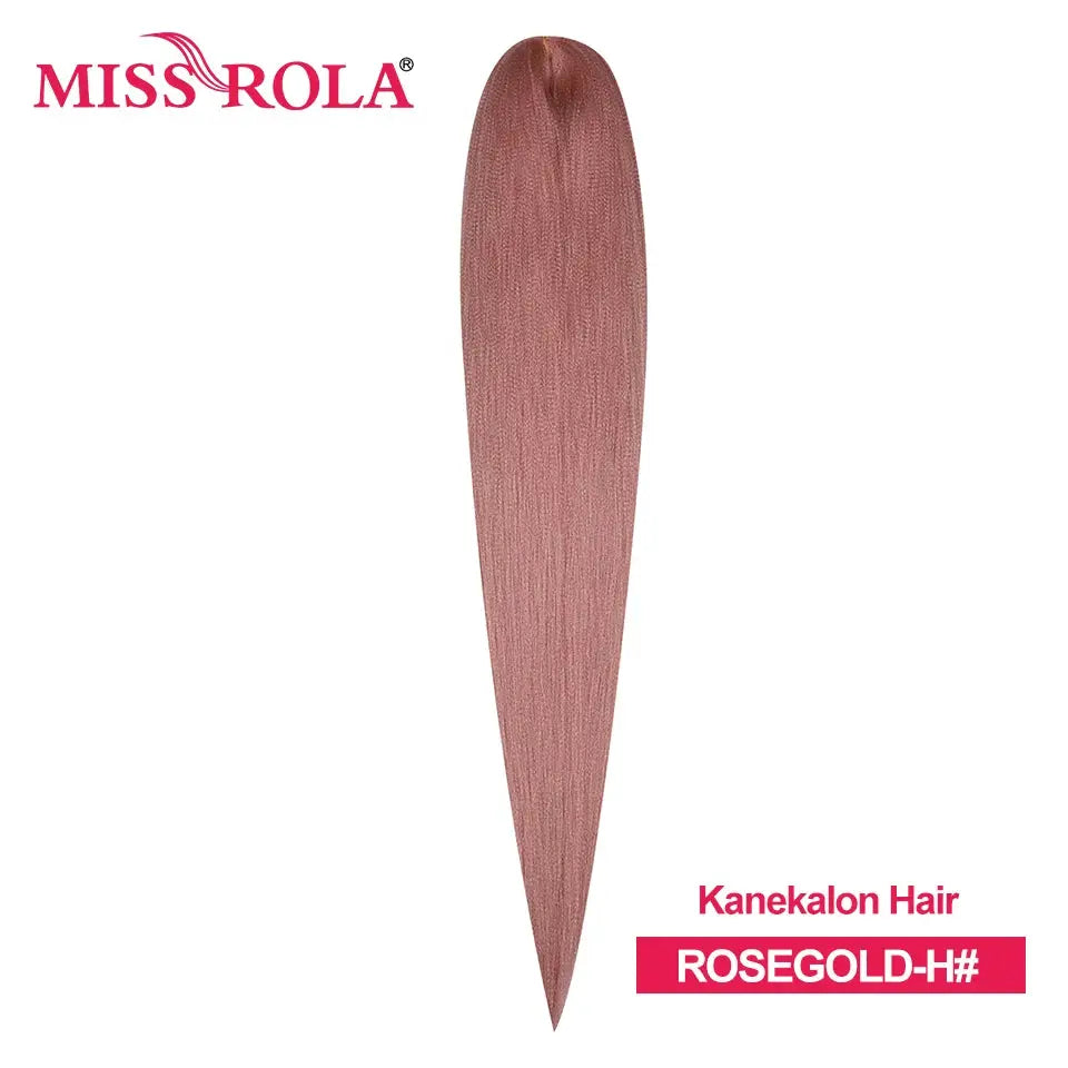 Miss Rola Rose Gold Kanekalon hair extension, pre-stretched jumbo braid