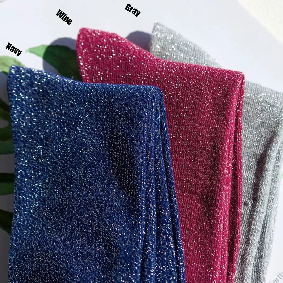 Korean Silk Co Shiny Silk Candy Colored Socks Set Three Pairs Of Cotton Knit Korean Style Hosiery