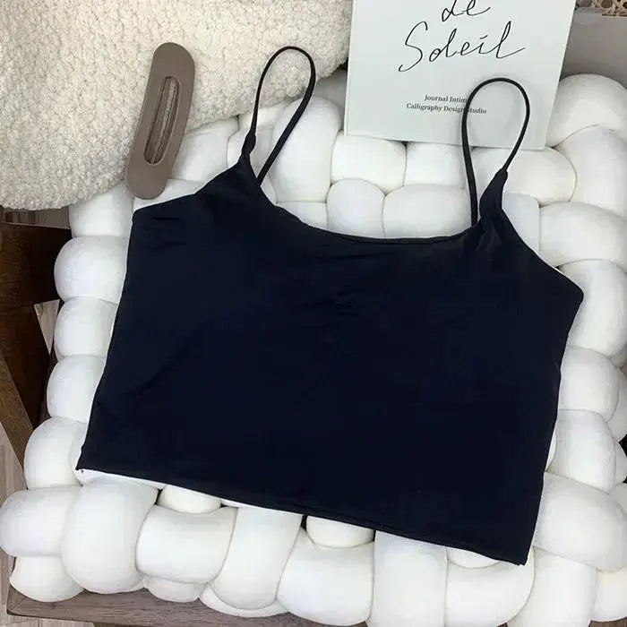 SilkNova Ice Silk Crop Top Bralette Seamless Padded Tube Top For Women Breathable All Day Comfort