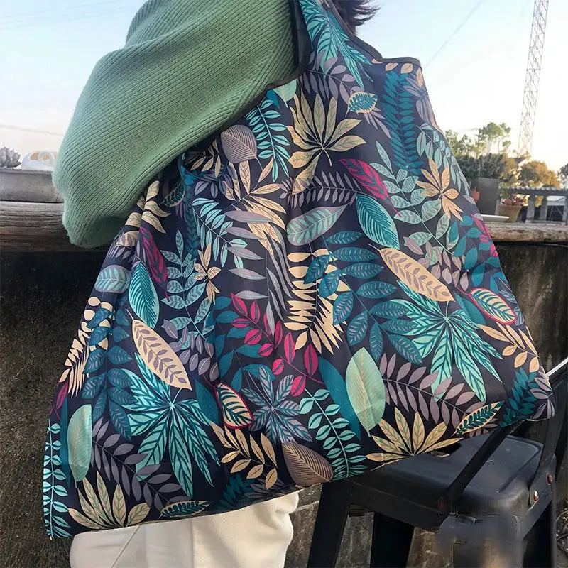 EcoCart Foldable Grocery Bag Large Capacity Waterproof Tote Reusable For Everyday Shopping
