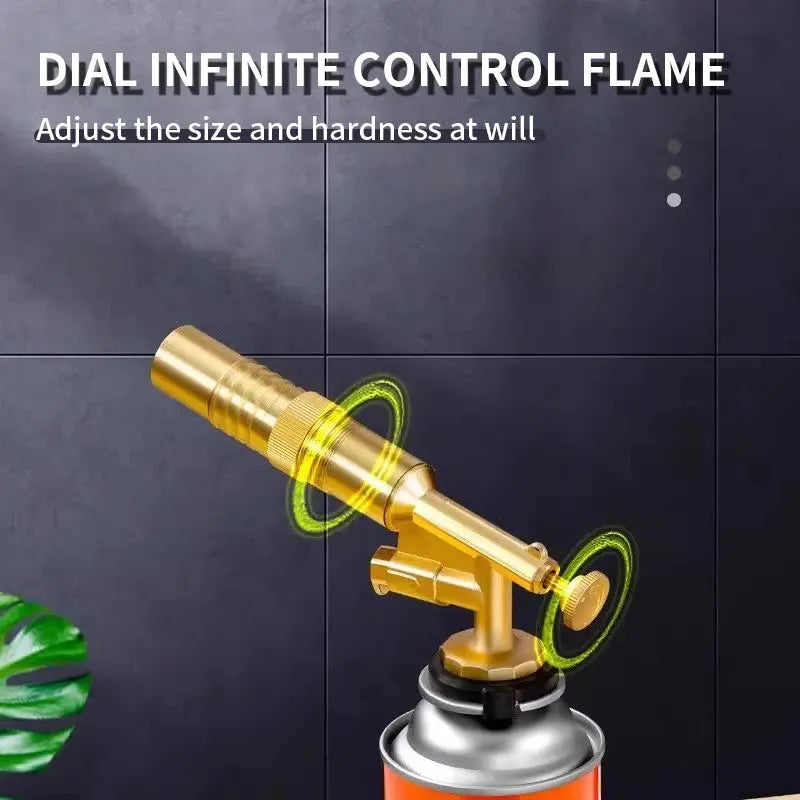 Resistland Flame Gun Butane Blowtorch With Auto Ignition Aluminum For Cooking Soldering Outdoor Use And Metal Melting