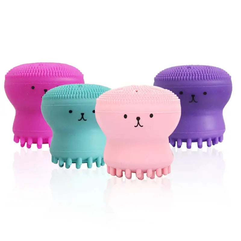 Silicone Face Cleansing Brush Mini Deep Pore Cleaning Exfoliator Soft Skin Care Scrub Tool