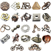 Lock Puzzles Classic IQ Metal Brain Teaser Baffling Puzzle Game Toy for Children and Adults Gift