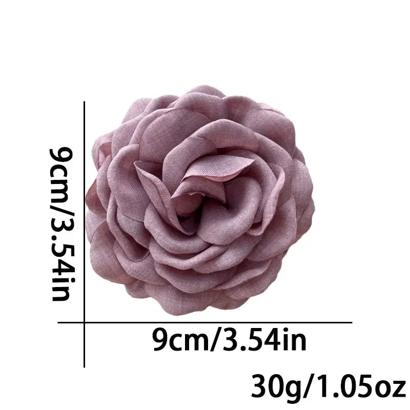 LuxeHair Stereoscopic Rose Hair Clips For Women Sturdy Back Of The Head Shark Clips Fashionable Hair Accessories