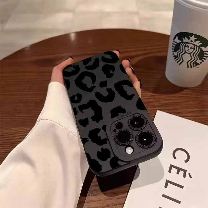 Leopard Design Phone Case for iPhone 7 Through 17 Series With Full Camera Protection and TPU Build