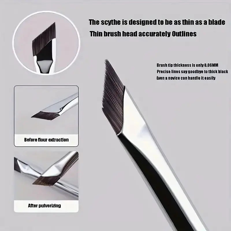 Karsyngirl Upgrade Blade Eyeliner Brush Ultra Thin Fine Angle Flat Eyebrow Brush for Precise Eyes And Brows
