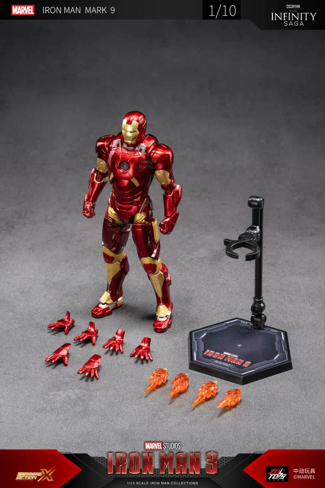 ZDTDS Iron Man Avengers MK37 Hammerhead MK12 MK38 Igor MK9 Iron Patriot War Machine Action Figure Collectible Toy