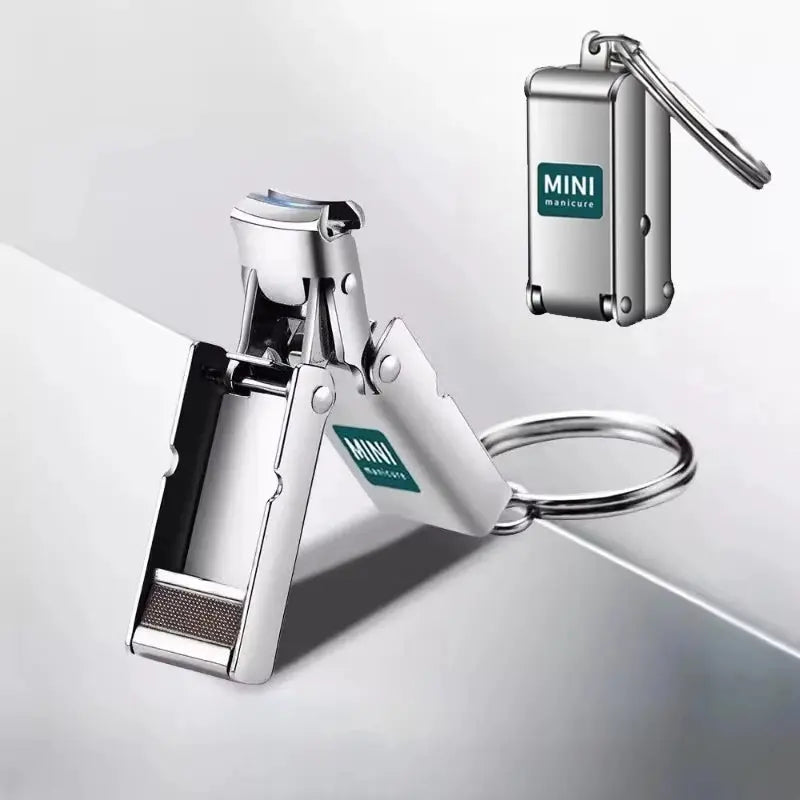 SwiftClip Collapsible Nail Clippers Stainless Steel Travel Ready On The Go Manicure Tool