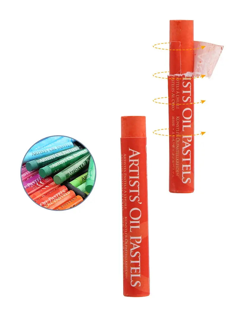 MUNGYO Artist Oil Pastels set in red tubes by Simples Market with assorted colors