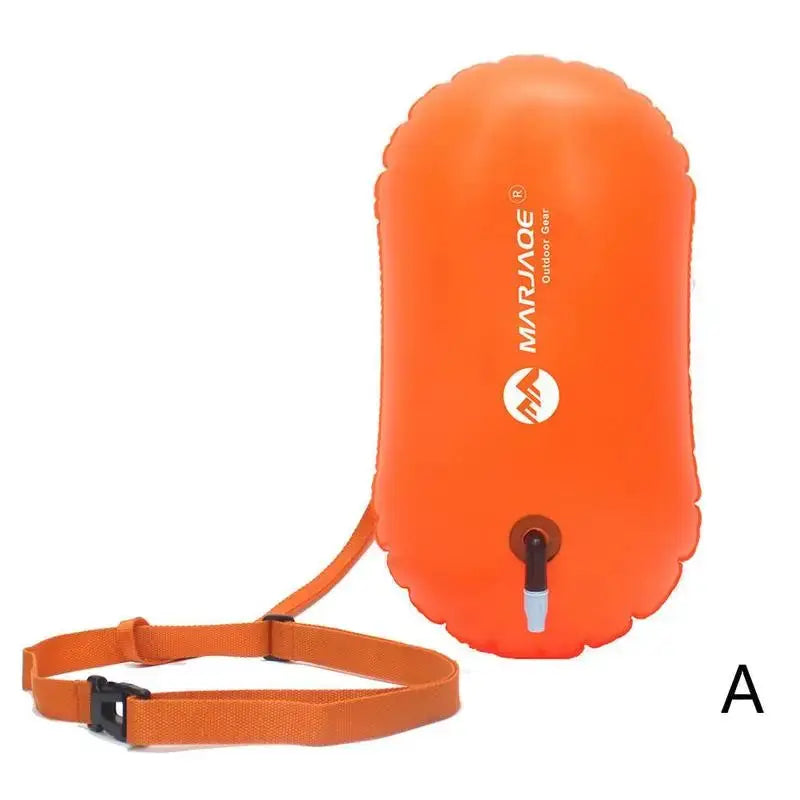 Open Water Inflatable Swim Buoy With Dry Bag For Safety Tow Float PVC Pool Accessory