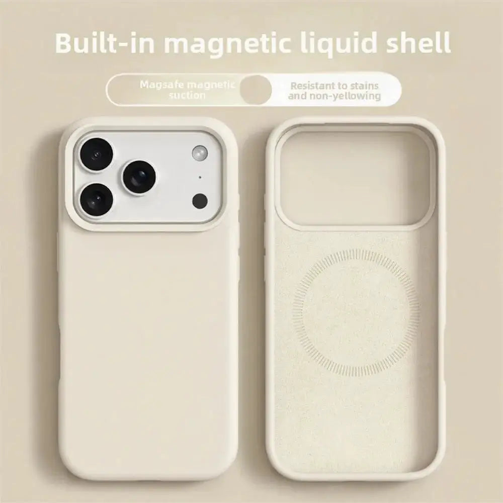 Original Magnetic Liquid Silicone Phone Case For iPhone 17 16 Pro Max And iPhone Air With MagSafe