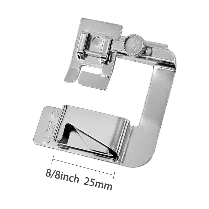 Stainless Steel Sewing Machine Foot Set 9mm 13mm 19mm 25mm Rolled Hem Foot And Press Foot Multi Functional For Home Use