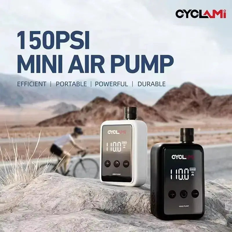Cyclami HW125 Bicycle Electric Inflation Pump Mini Portable 150 PSI High Pressure Air Inflator