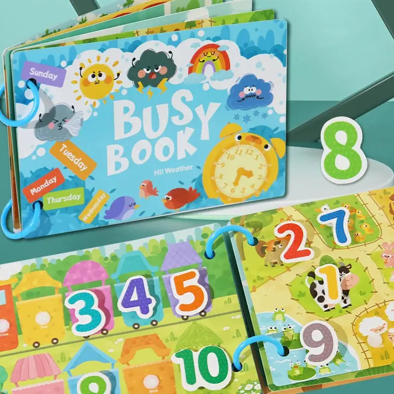Montessori Baby Busy Book My First Quiet Book For Early Learning Educational Toy With Matching Games For Babies