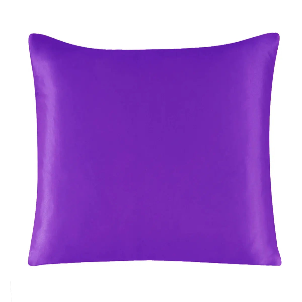 Simples Market 100% silk pillowcase with zipper in purple