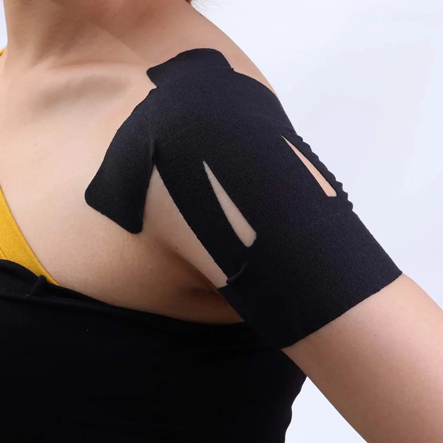 Kinesiology shoulder tape, precut and black, by Simples Market