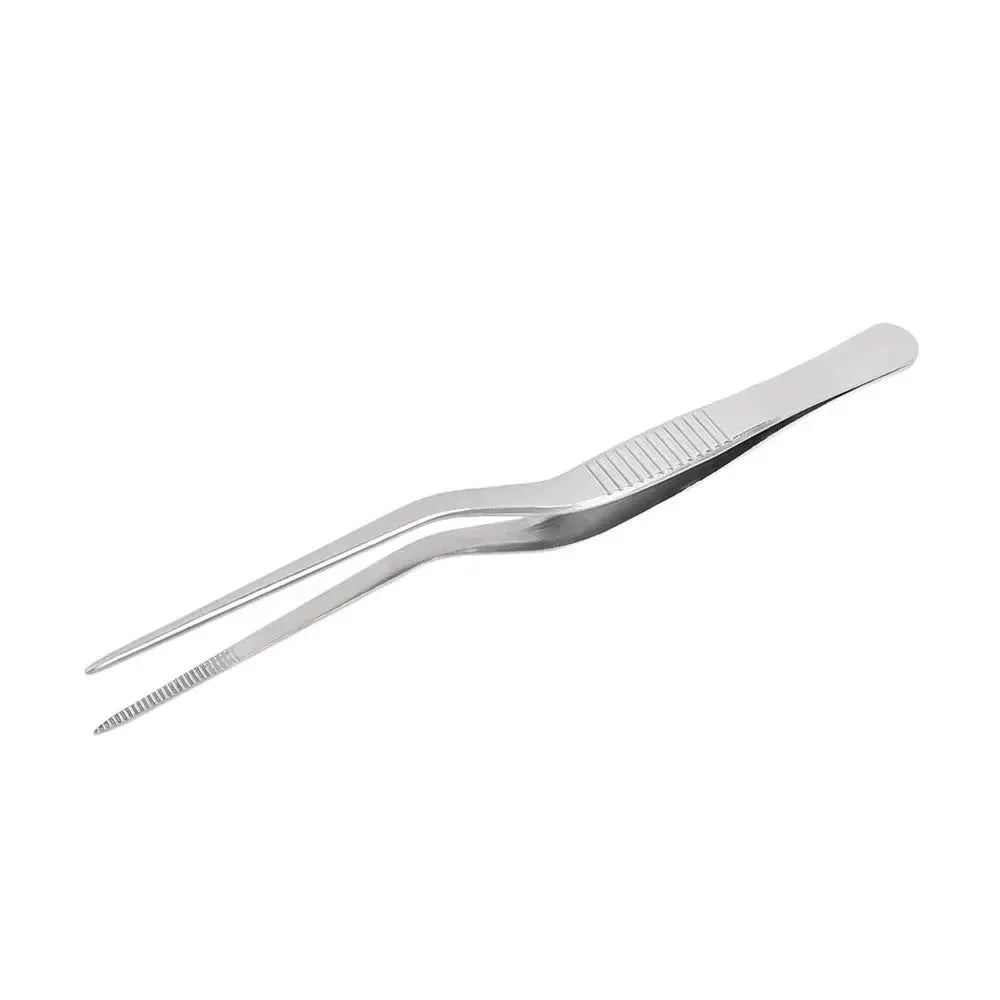 Stainless Steel Kitchen Tweezer Utensil For BBQ Grilling And Food Handling Clip Portable For Picnic Cooking