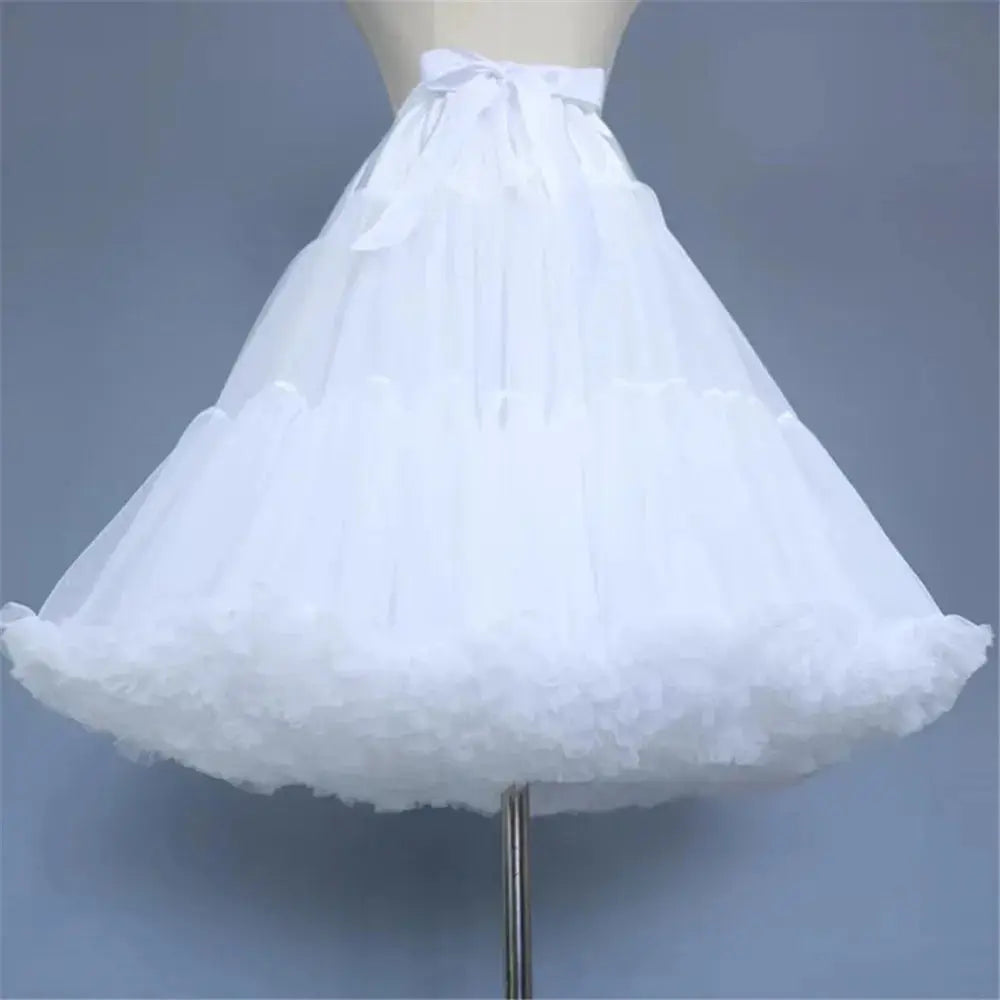 LolitaBloom Flower Style Petticoat Crinoline Fluffy Cosplay Volume For Wedding Dresses