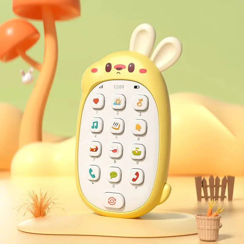 Childrens Rabbit Toy Mobile Phone For Babies 0-36 Months Chewable Puzzle Multifunctional Music Toy