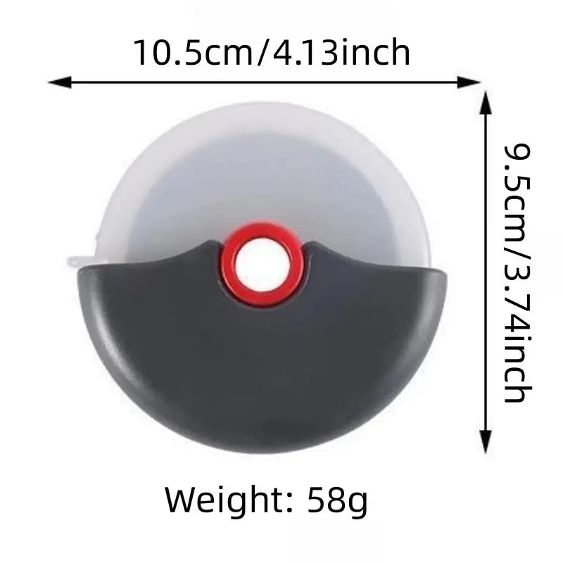 Stainless Steel Pizza Cutter With Protective Case Detachable And Washable For Easy Cleaning Kitchen Baking Tool