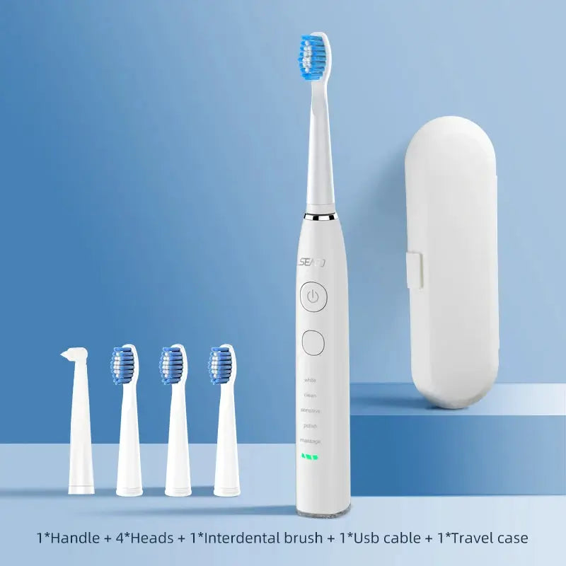 Seago Electric Toothbrush USB Rechargeable With 360 Days Battery Life And Advanced Acoustic Wave Cleaning Technology