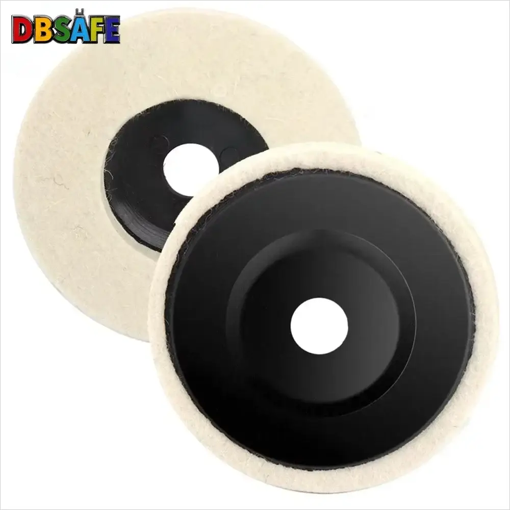 50 To 75mm Wool Polishing Wheel Felt Pad For Angle Grinder Disc Metal Marble Glass Ceramic One Piece Professional Tool