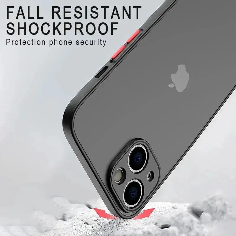 LuxGuard Matte Silicone Phone Case For iPhone 7 To 15 Pro Max Shockproof Anti Fingerprint
