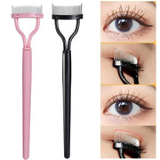 Steel Needle Eyelash Comb Semi Arc Portable Grafting Tool For False Eyelashes Lash Molding Tools