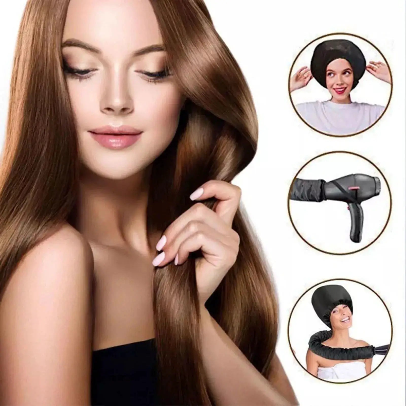 Hair Dryer Steamer Cap Reusable Drying Hat For Home Spa Salon Styling And Deep Conditioning