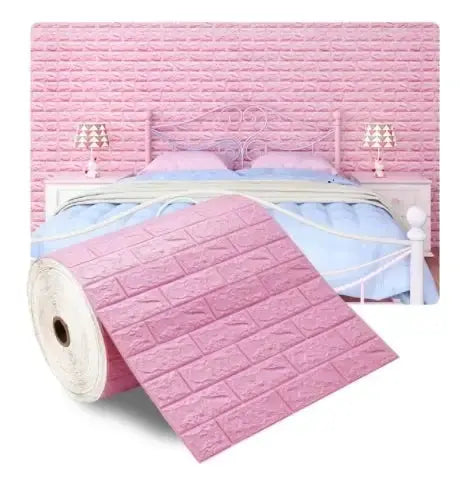 NovaHome 3D Foam Brick Wallpaper Roll Waterproof Self Adhesive Wall Decor For Living Room And Kitchen